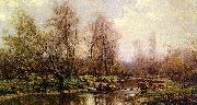Hugh Bolton Jones River Landscape Norge oil painting reproduction
